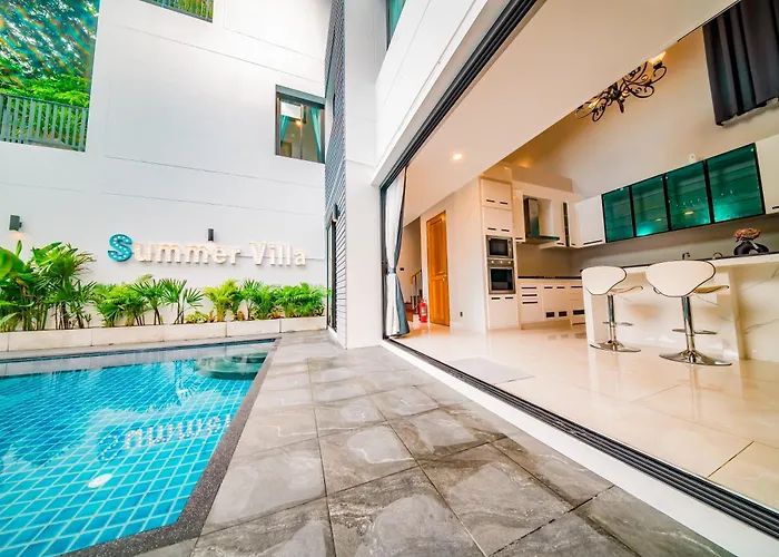 Villa 943summer Villa曼谷中心asok&tong Lor800平海天别墅 *