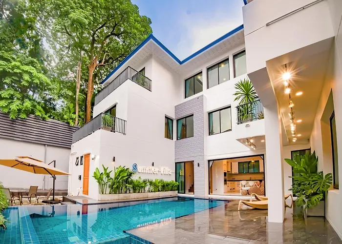 943summer Villa曼谷中心asok&tong Lor800平海天别墅 Bangkok